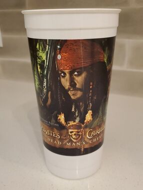 Pirates of the Caribbean Movie Theater Cup Dead Man's Chest 2006 Memorabilia